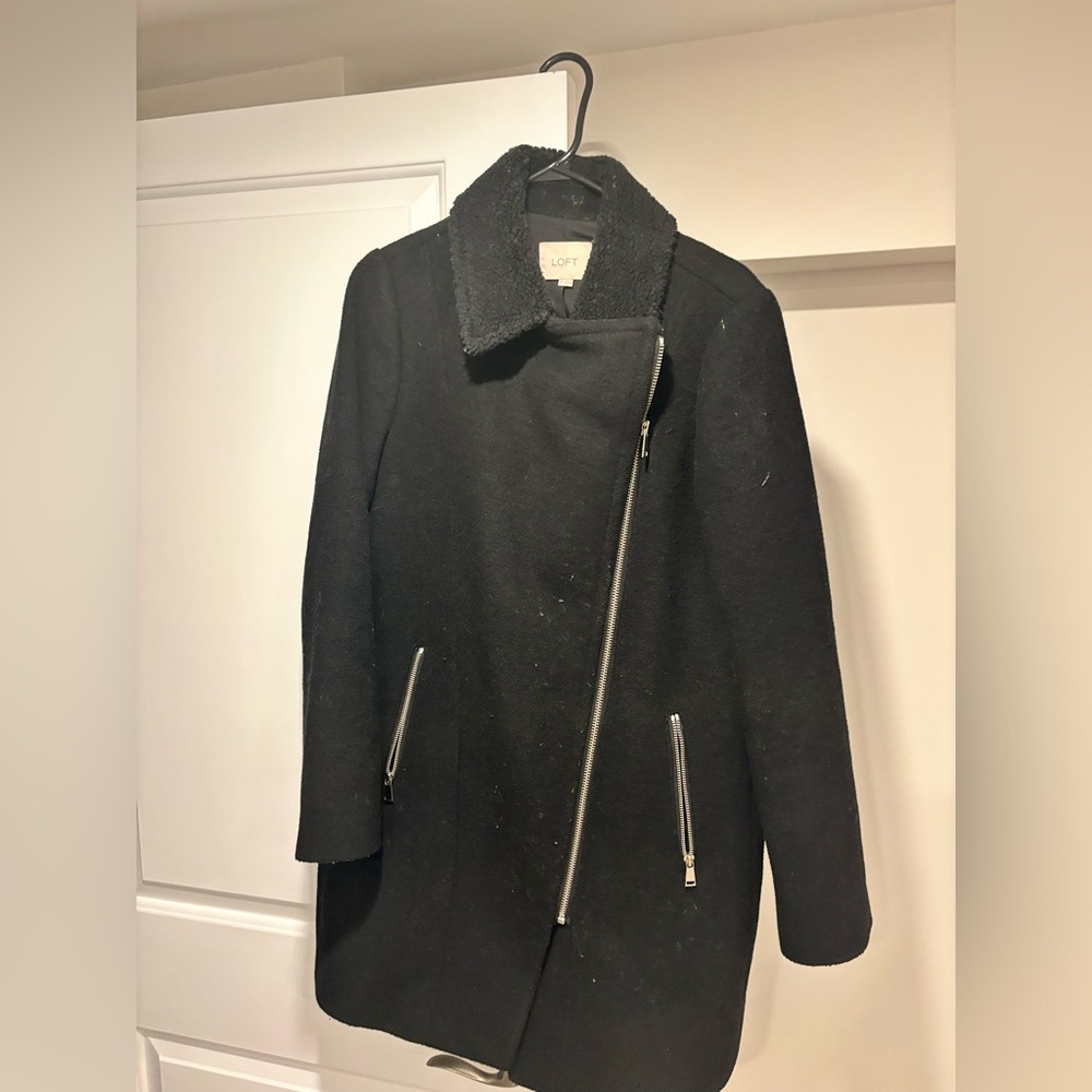 LOFT Charcoal Coat